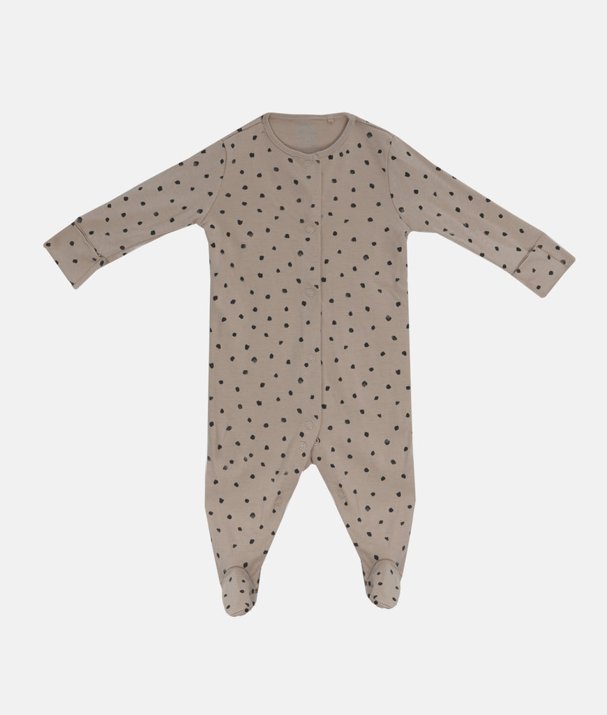 Elegant Smockers LK | Baby Sleep Suits - Beige | Sri Lanka 