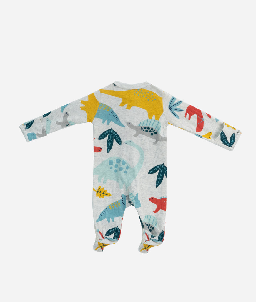 Elegant Smockers LK | Baby Sleep Suits - Colorful Dino Print | Sri Lanka 