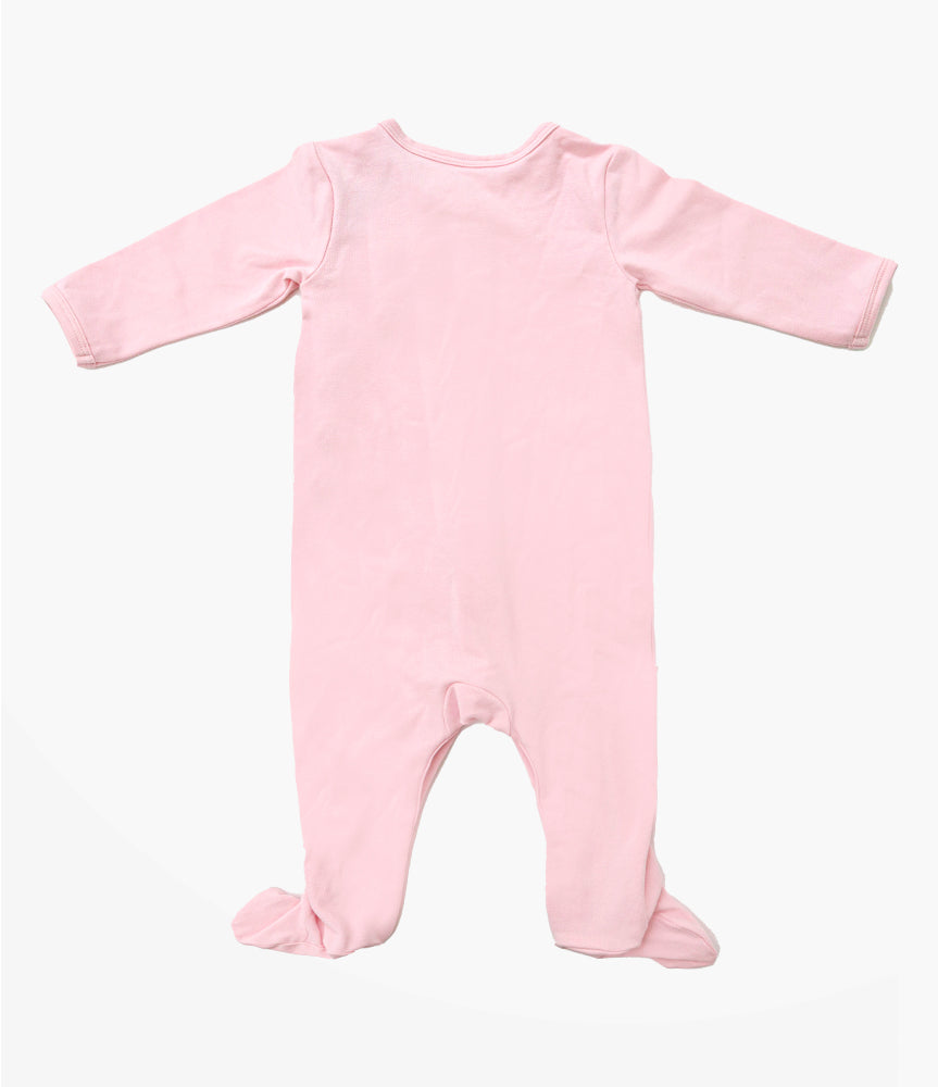 Elegant Smockers LK | Baby Sleep Suits - Plain Pink | Sri Lanka 