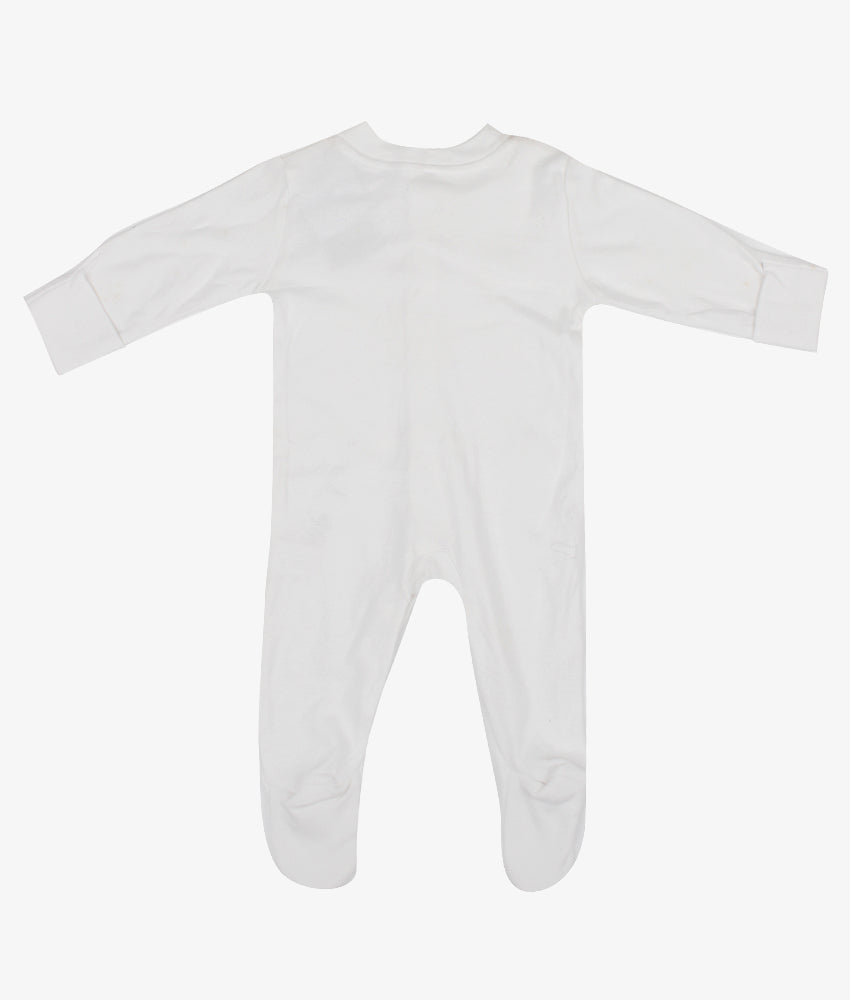 Elegant Smockers LK | Baby Sleep Suits - White | Sri Lanka 