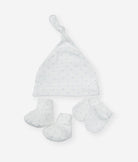Elegant Smockers LK | Baby Socks,Mittens & Cap Set - Pastel Blue Stars | Sri Lanka 