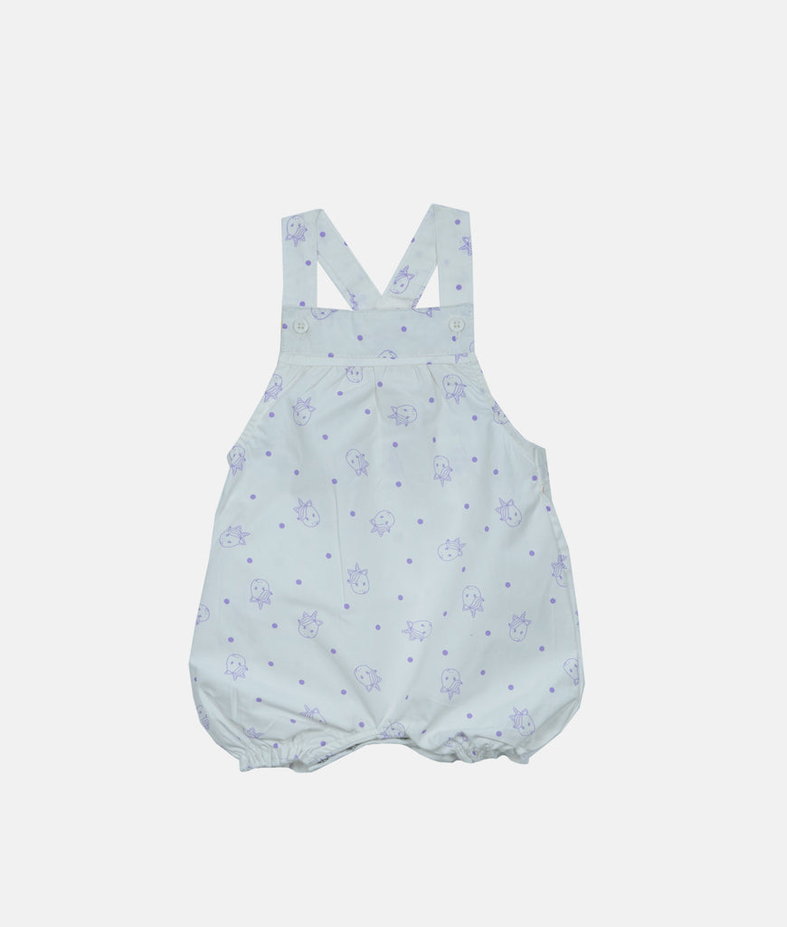 Elegant Smockers LK | Baby Sun suit - Purple Unicorn Dots Print | Sri Lanka 