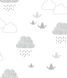 Elegant Smockers LK | Baby Swaddle Pod - Summer Infant -  Grey Cloud Print | Sri Lanka 