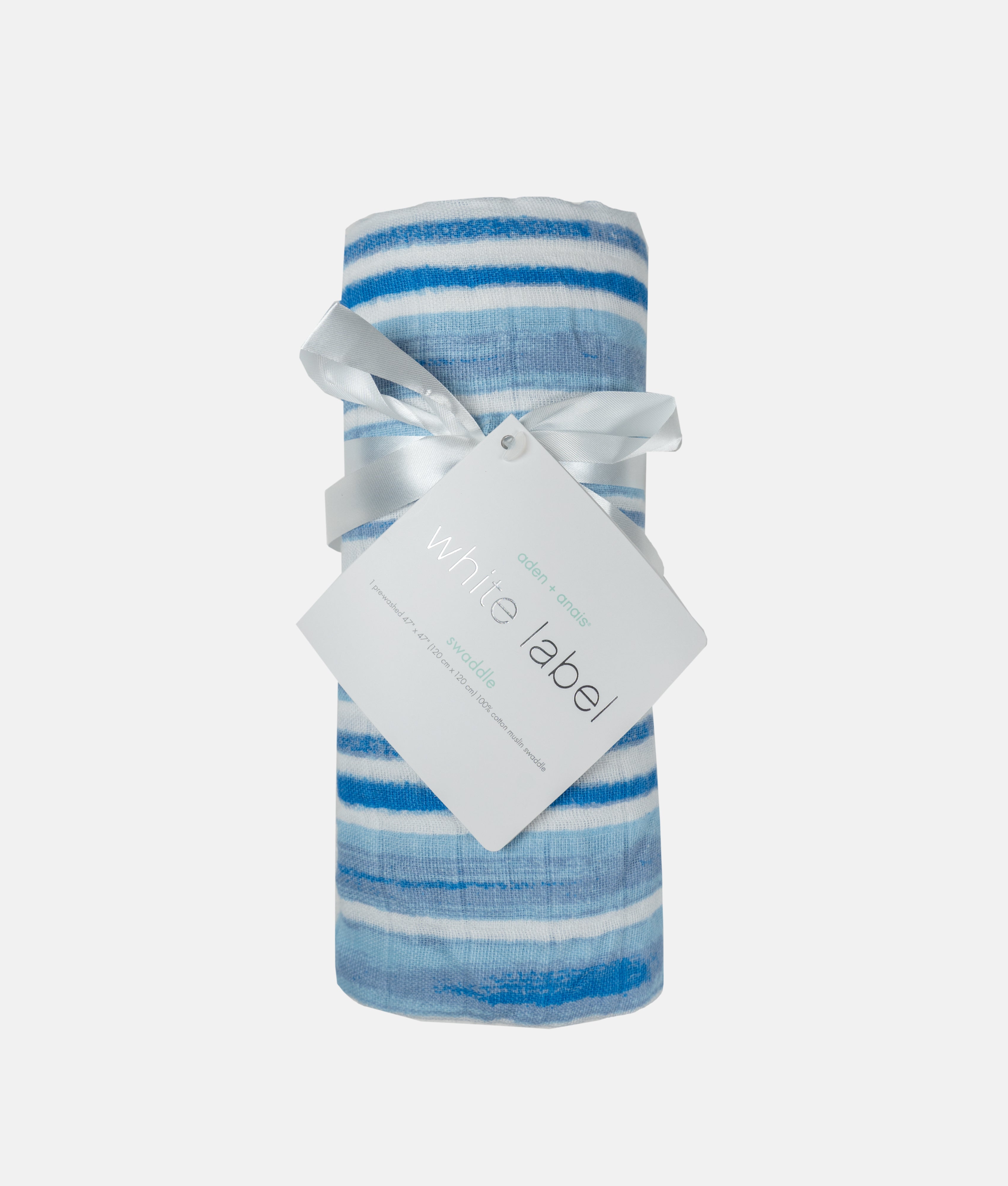Elegant Smockers LK | Baby Swaddling Blanket  -  Blue Striped | Sri Lanka 