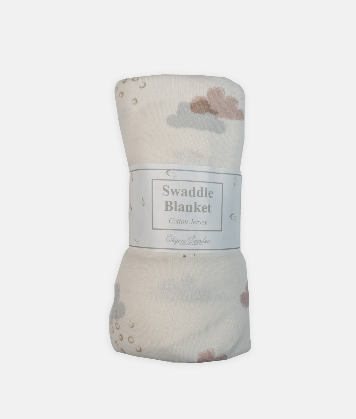 Elegant Smockers LK | Baby Swaddling Blanket  - Brown Cloud | Sri Lanka 