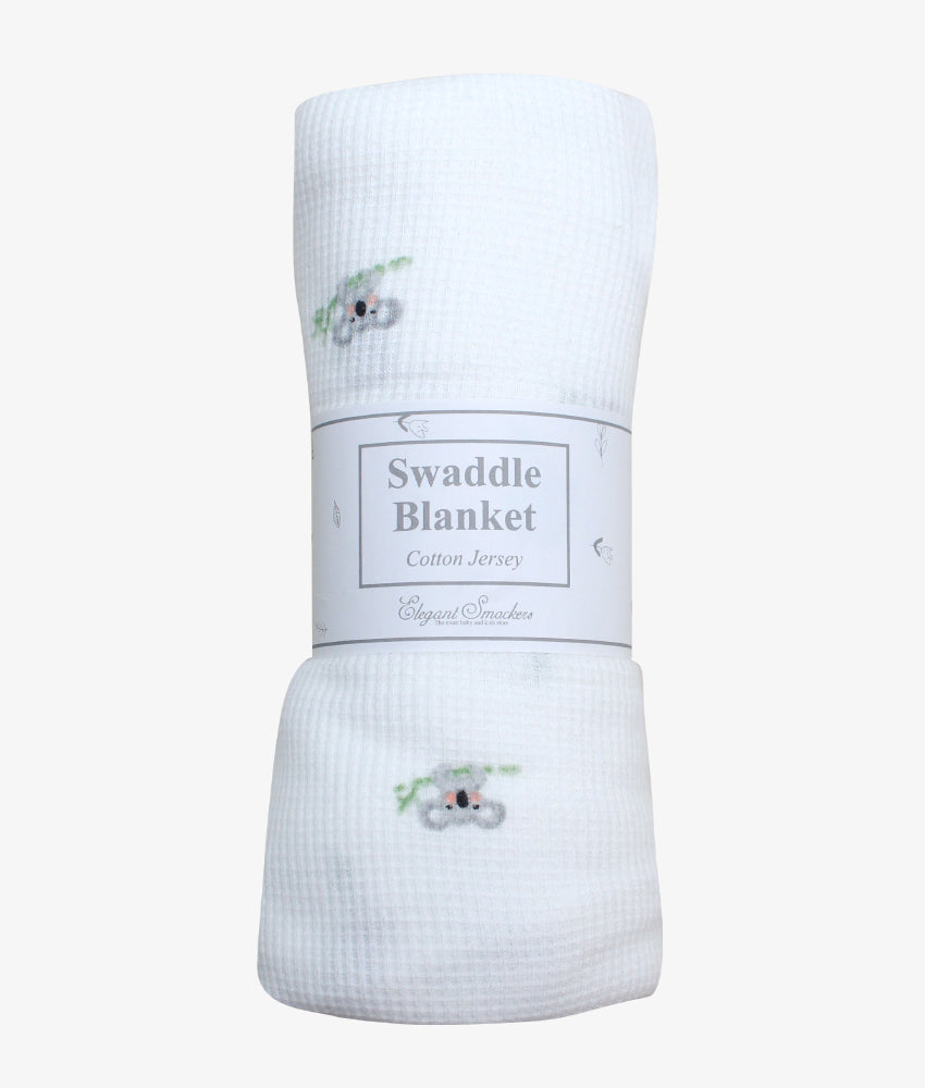 Elegant Smockers LK | Baby Swaddling Blanket - Kola Bear Print | Sri Lanka 