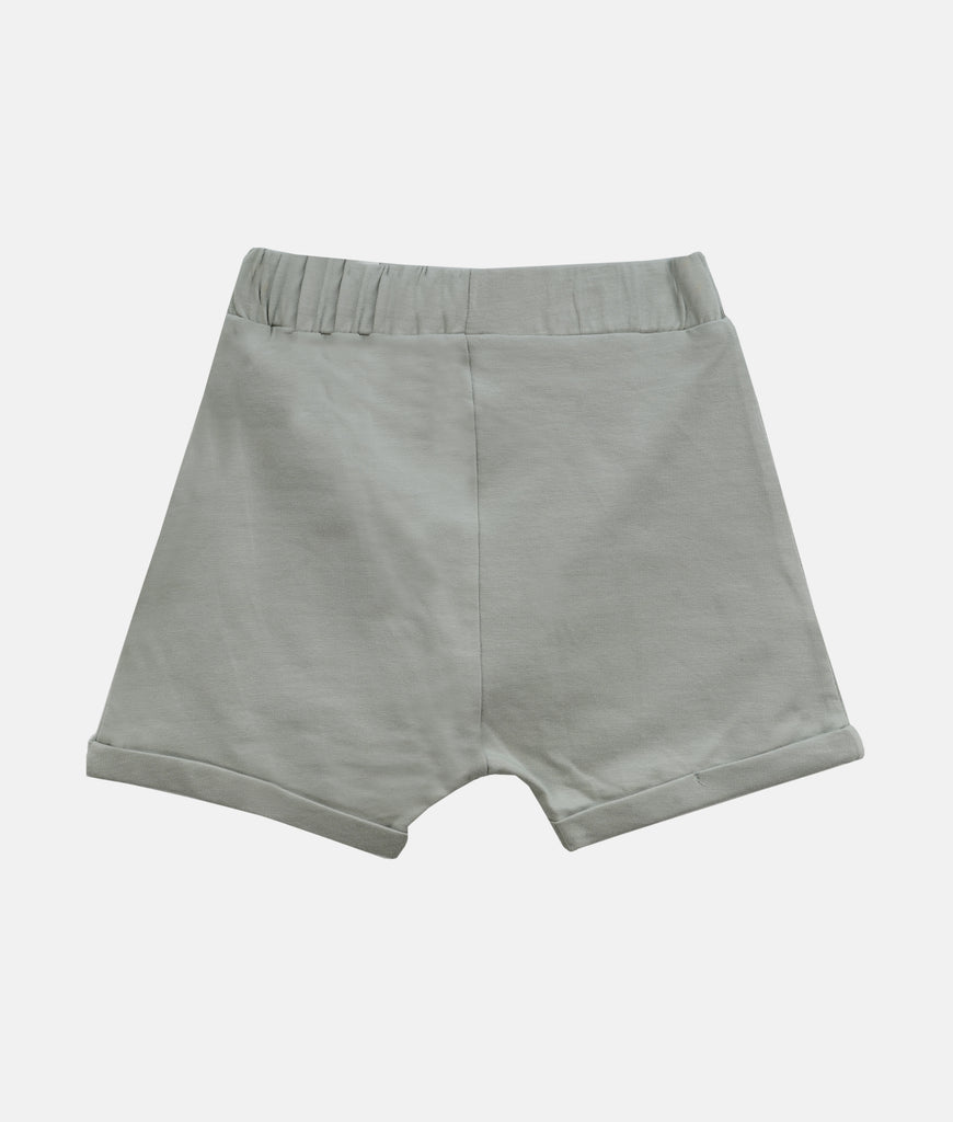 Elegant Smockers LK | Baby Sweat Shorts - Sage Green | Sri Lanka 