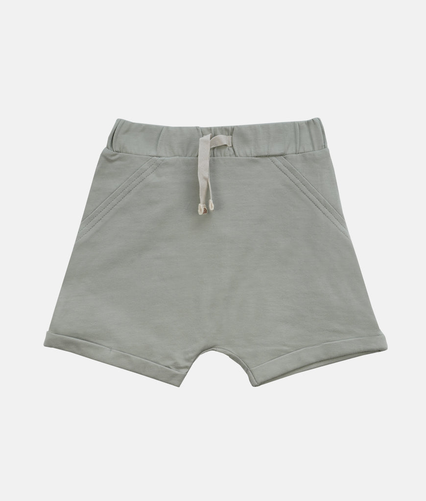 Elegant Smockers LK | Baby Sweat Shorts - Sage Green | Sri Lanka 