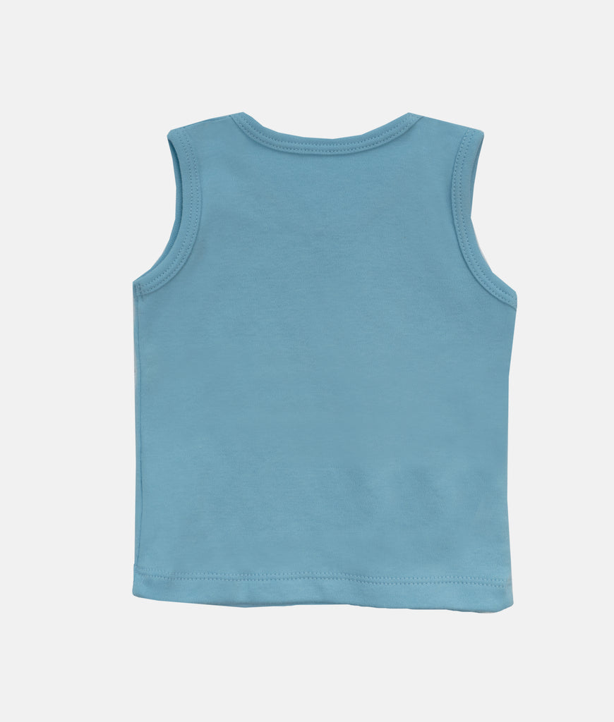 Elegant Smockers LK | Baby Vest - Sapphire Blue | Sri Lanka 