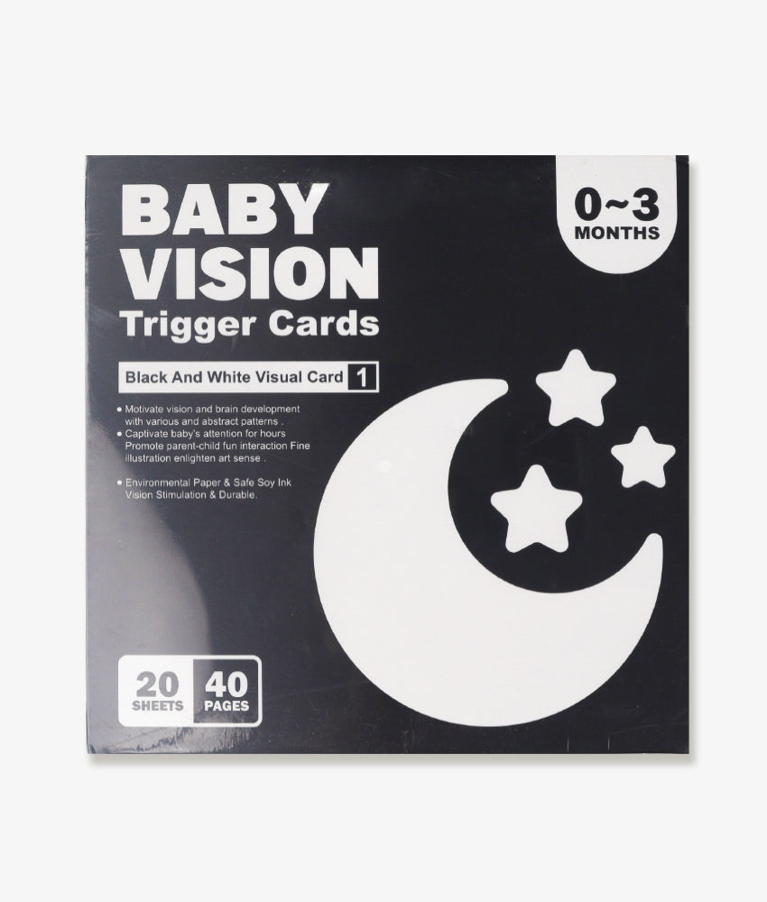 Elegant Smockers LK | Baby Vision Trigger (Black & White) Cards - 0-3 Months | Sri Lanka 