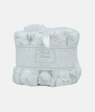 Elegant Smockers LK | Baby Washcloth 12pcs Pack - Grey & White Animal Print | Sri Lanka 