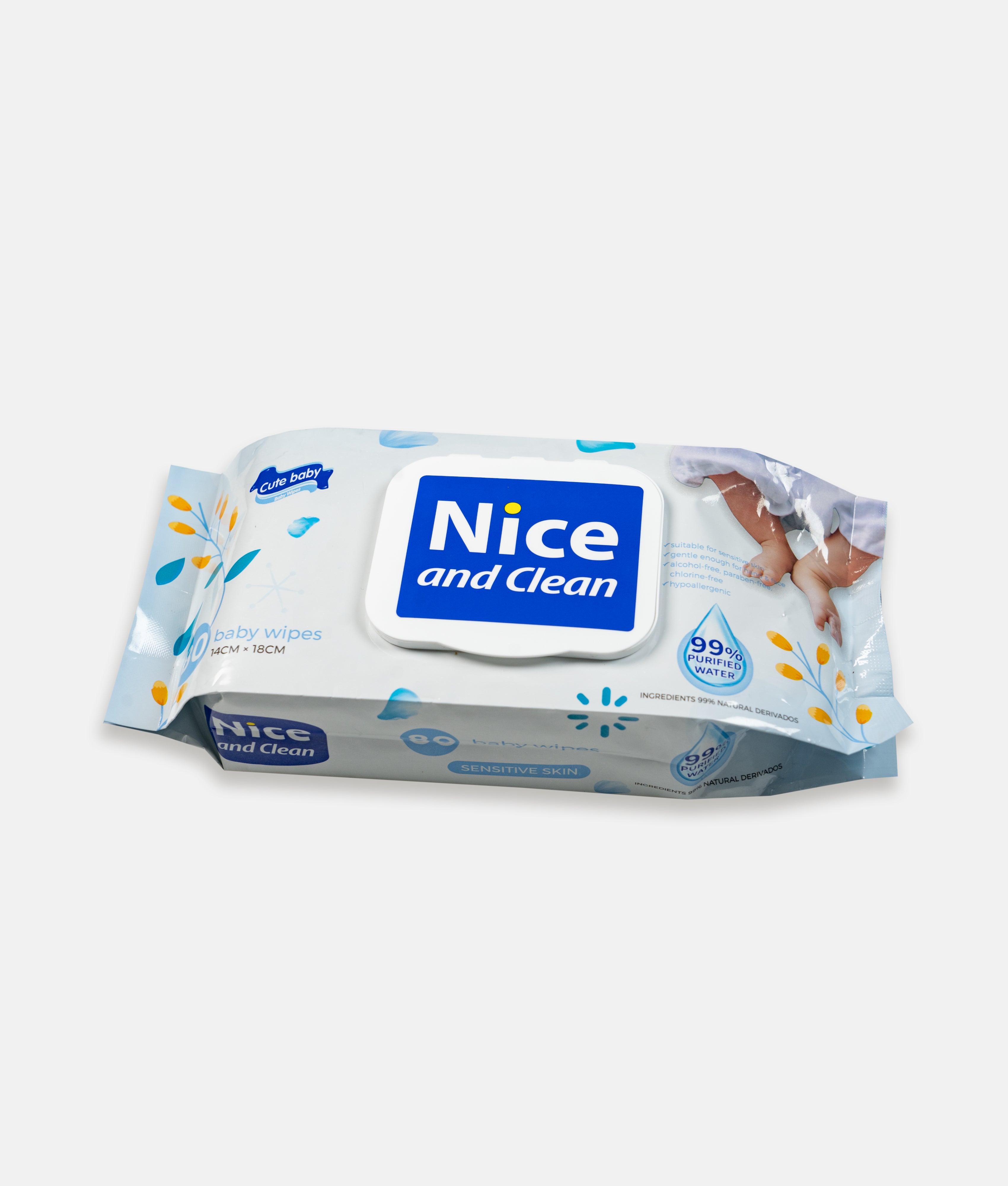 Elegant Smockers LK | Baby Wipes Nice and Clean - Cute Baby - 80ps | Sri Lanka 