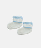 Elegant Smockers LK | Baby Woolen 04pcs Set - White - Blue | Sri Lanka 