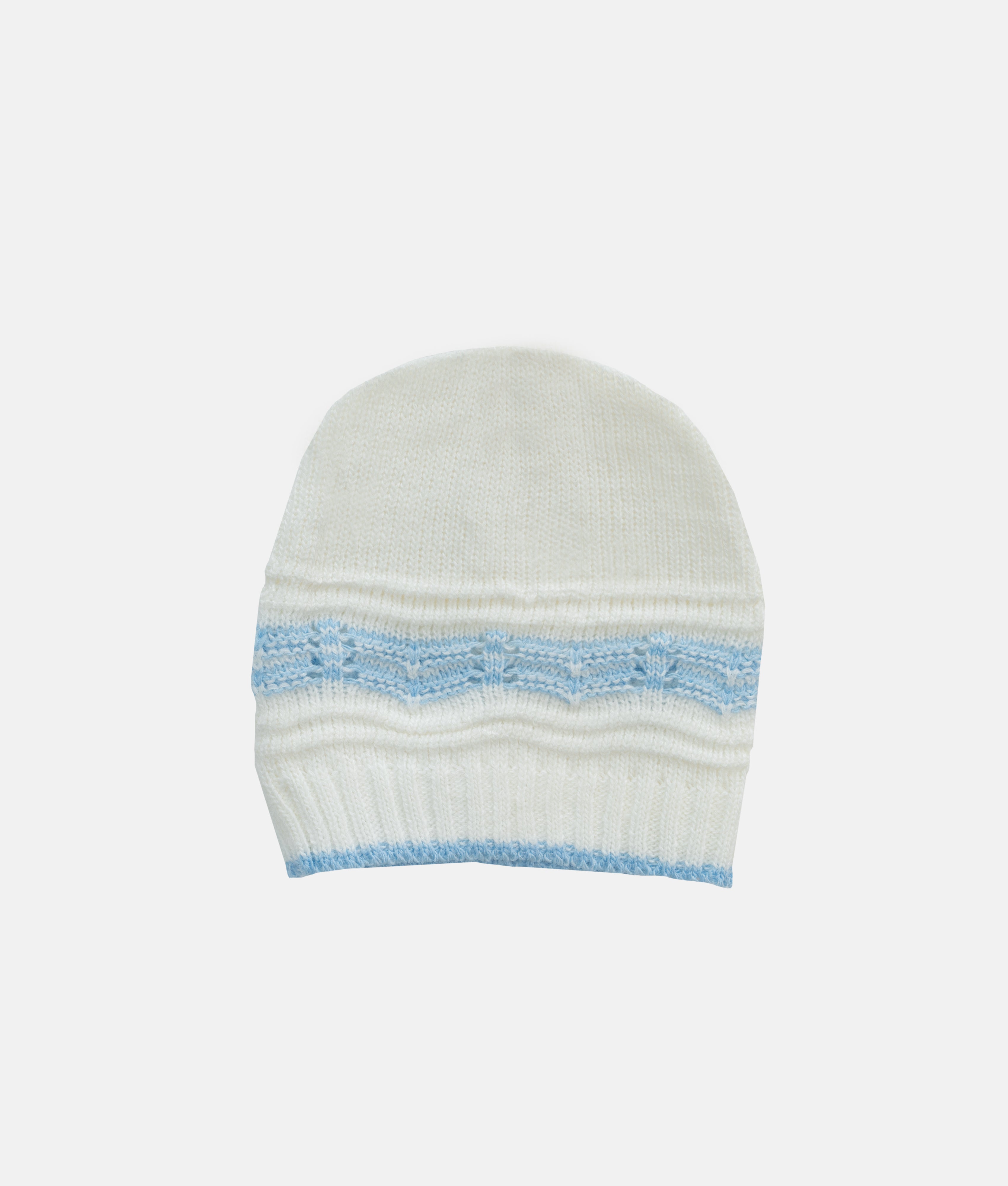 Elegant Smockers LK | Baby Woolen 04pcs Set - White - Blue | Sri Lanka 