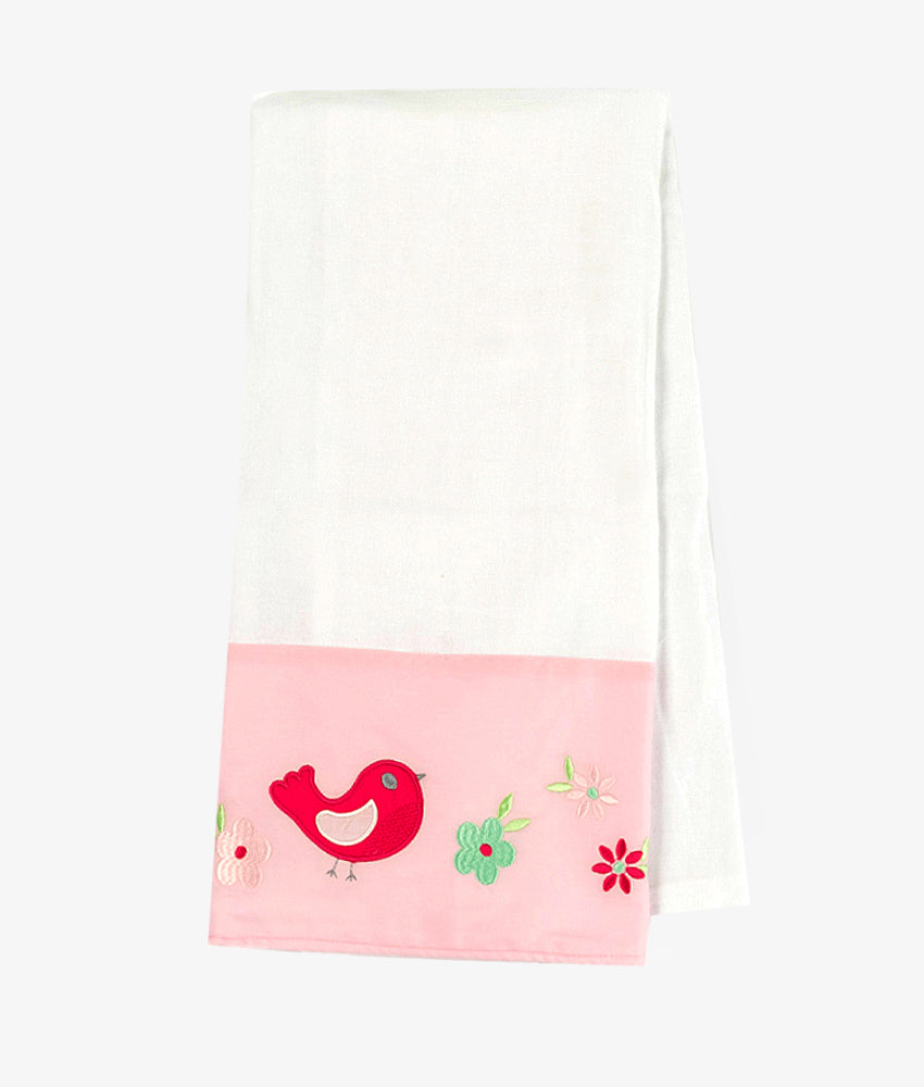 Elegant Smockers LK | Baby Bath Towel – Birds Love Theme | Sri Lanka 