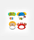 Elegant Smockers LK | Bibi-Inn Handbell Baby Animal Rattle 4 Pcs Set | Sri Lanka 