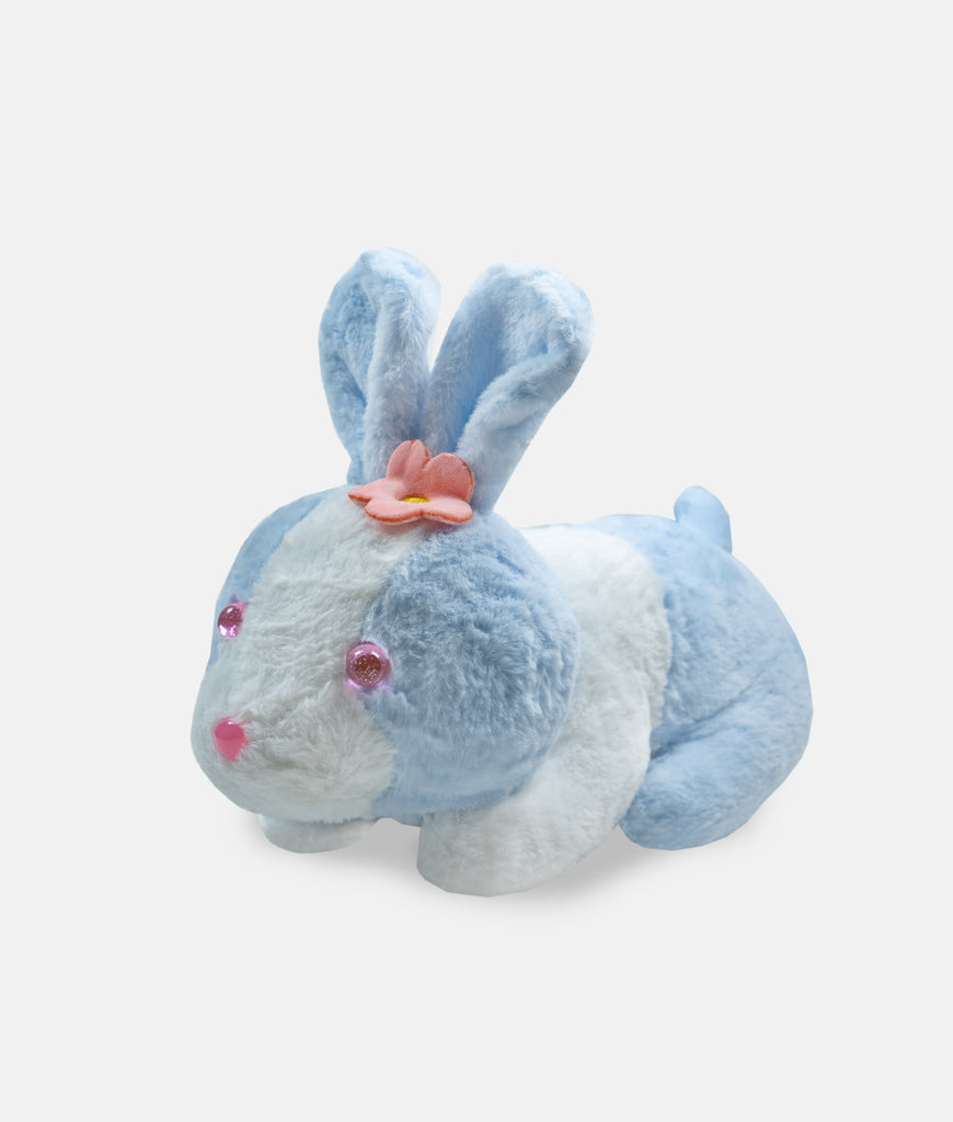 Elegant Smockers LK | Blue Bunny Rabbit - Pink Flower - Soft Toy | Sri Lanka 