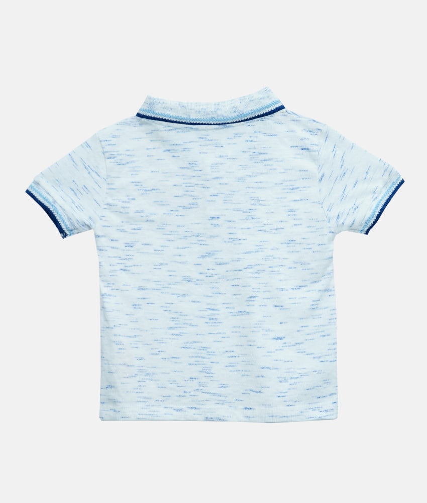 Elegant Smockers LK | Blue Collared Boys T-Shirt - Shade | Sri Lanka 