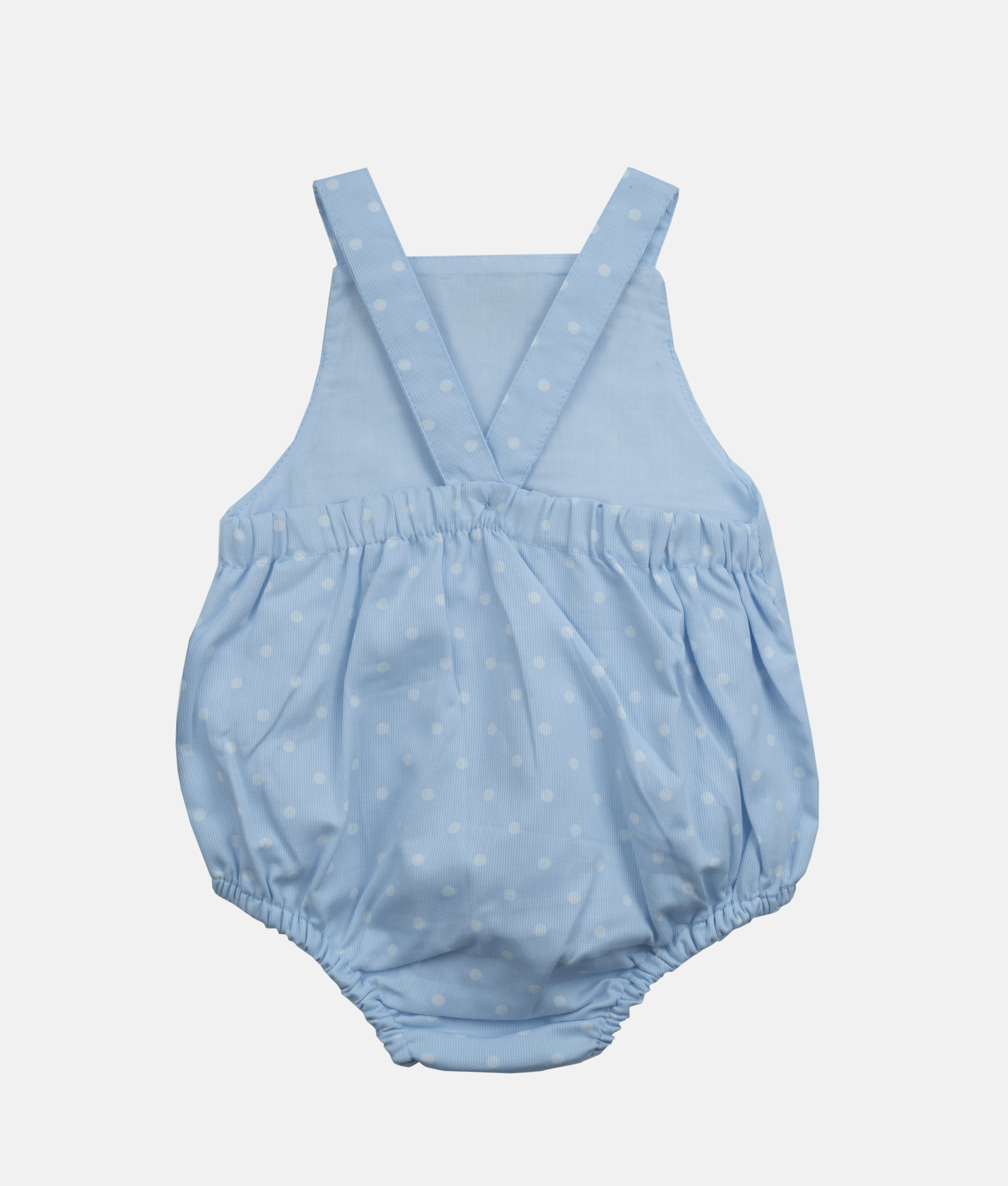 Elegant Smockers LK | Blue Dotted Baby Sun Suit | Sri Lanka 