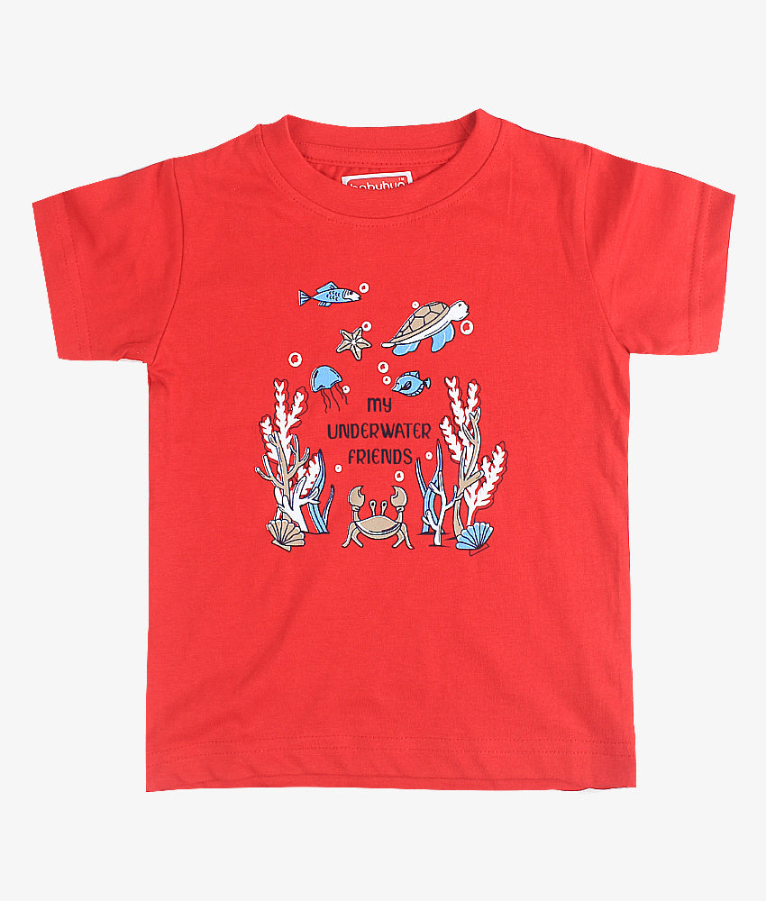 Elegant Smockers LK | Boys Baby T-Shirt -My Underwater Friends | Sri Lanka 