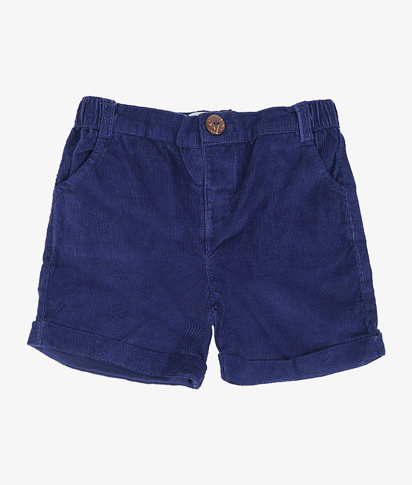 Elegant Smockers LK | Boys Corduroy Shorts  - Blue | Sri Lanka 