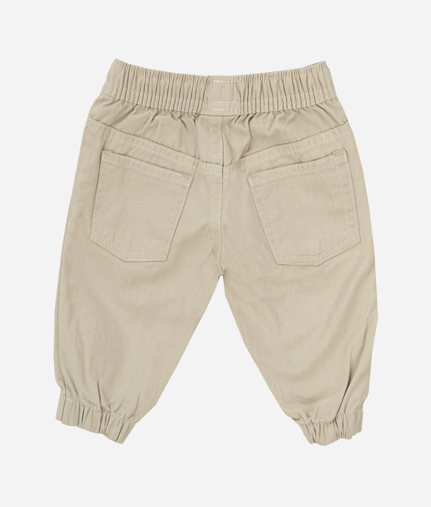 Elegant Smockers LK | Boys Cotton Jogger Pants - Off-white | Sri Lanka 