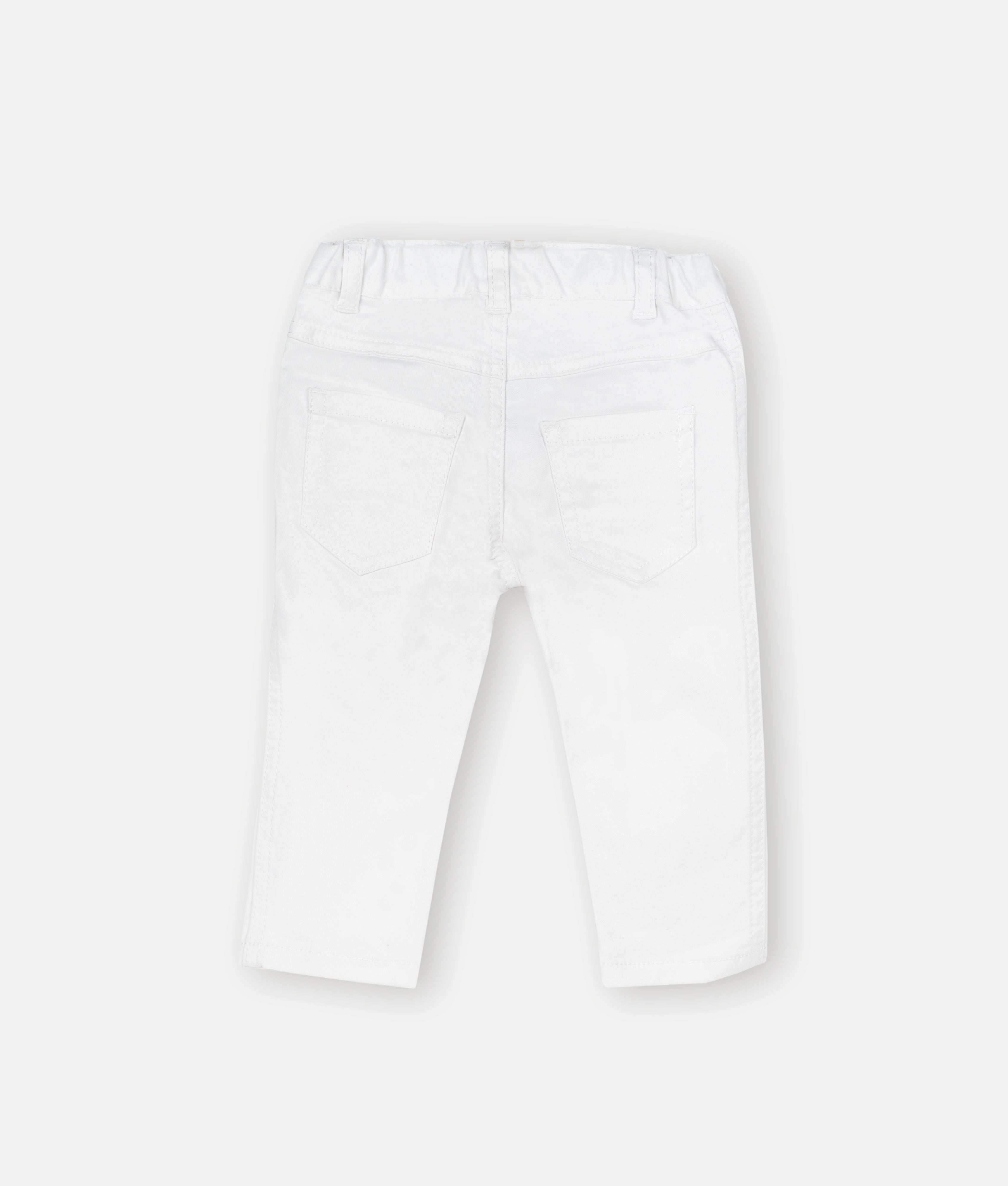 Elegant Smockers LK | Boys Cotton Pants - White | Sri Lanka 