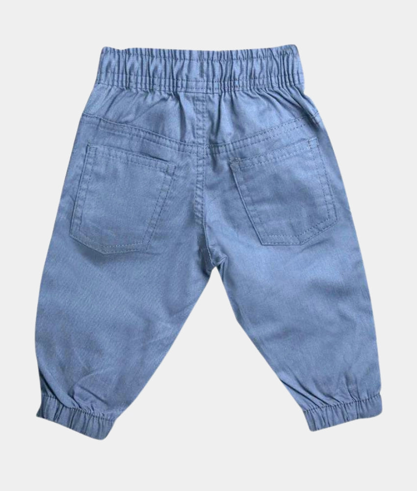 Elegant Smockers LK | Boys Cotton Pants With Loop - Grey | Sri Lanka 