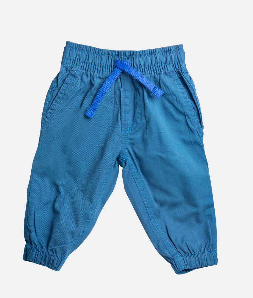 Elegant Smockers LK | Boys Cotton Pants With Loop - Sapphire Blue | Sri Lanka 