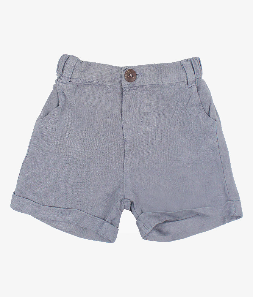 Elegant Smockers LK | Boys Cotton Shorts  -Grey | Sri Lanka 