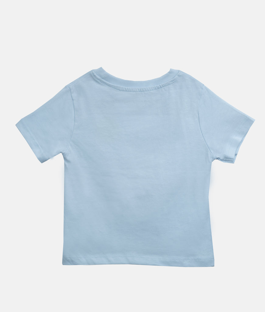 Elegant Smockers LK | Boys Crewneck T-Shirt - Cool Blue Sun | Sri Lanka 