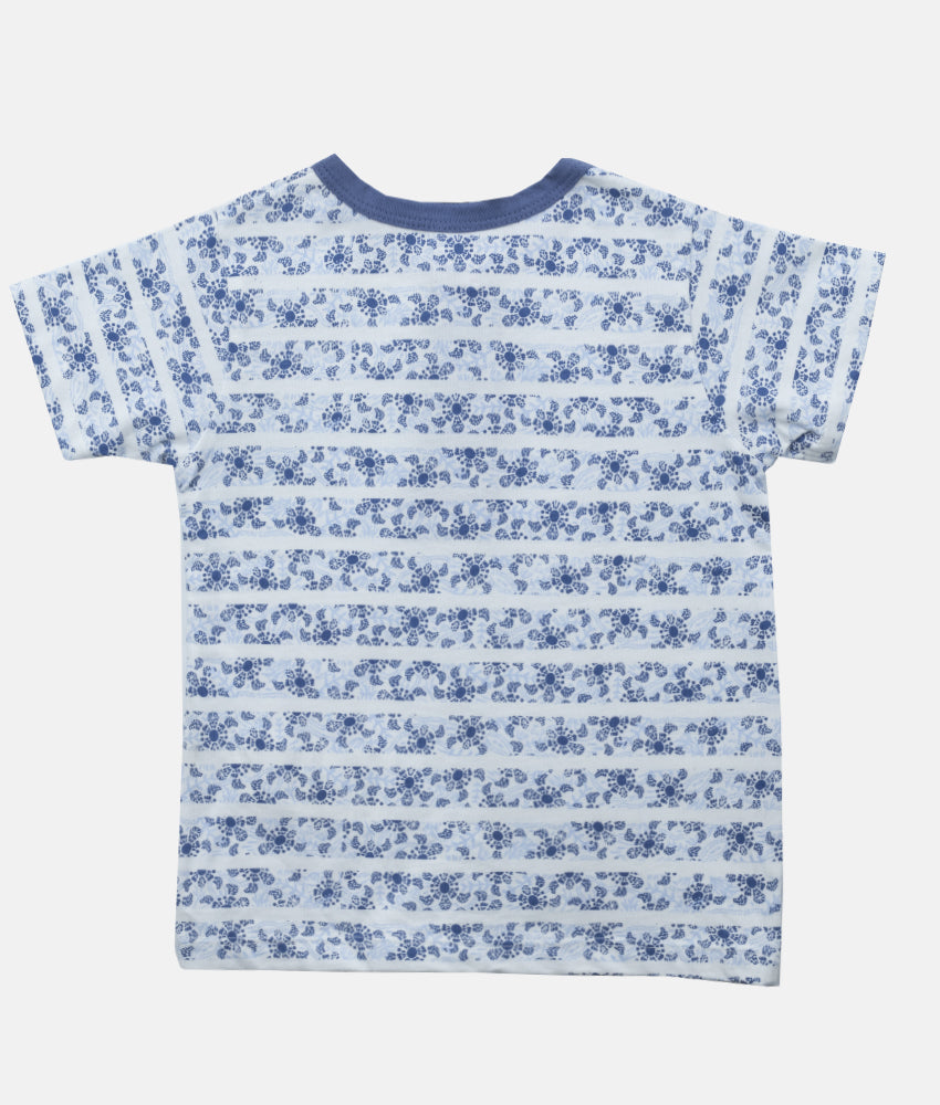 Elegant Smockers LK | Boys Crewneck T-Shirt - Yale Blue | Sri Lanka 