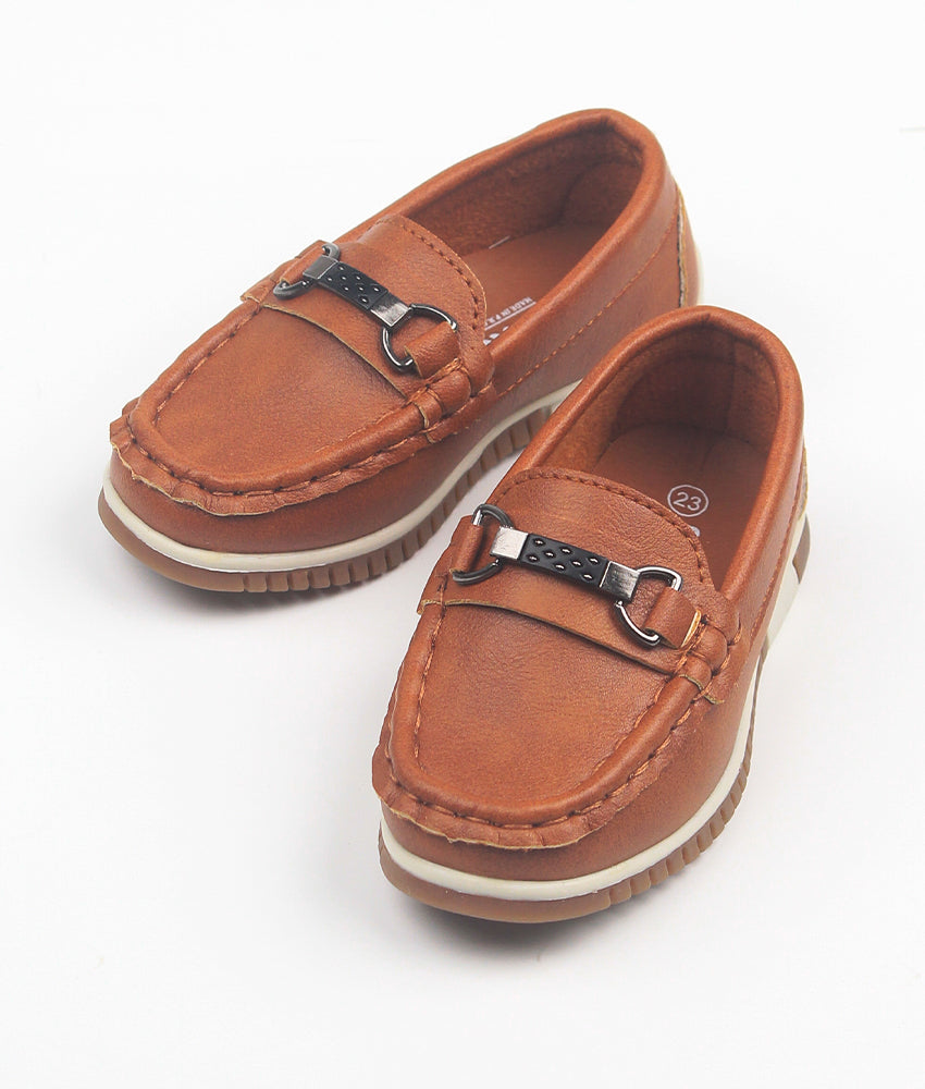 Elegant Smockers LK | Boys Loafer Shoes - Beige | Sri Lanka 