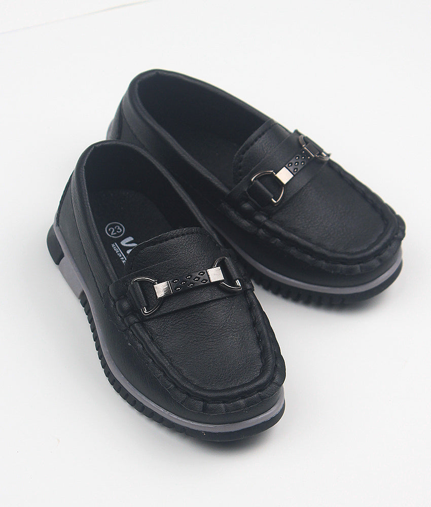 Elegant Smockers LK | Boys Loafer Shoes - Black | Sri Lanka 