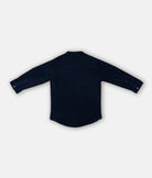 Elegant Smockers LK | Boys Long Sleeved Chinese Collar Shirt - Navy Blue | Sri Lanka 