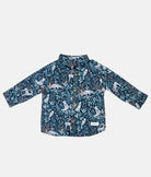 Elegant Smockers LK | Boys Long Sleeved Collared Shirt - Mid Night Owl Print | Sri Lanka 