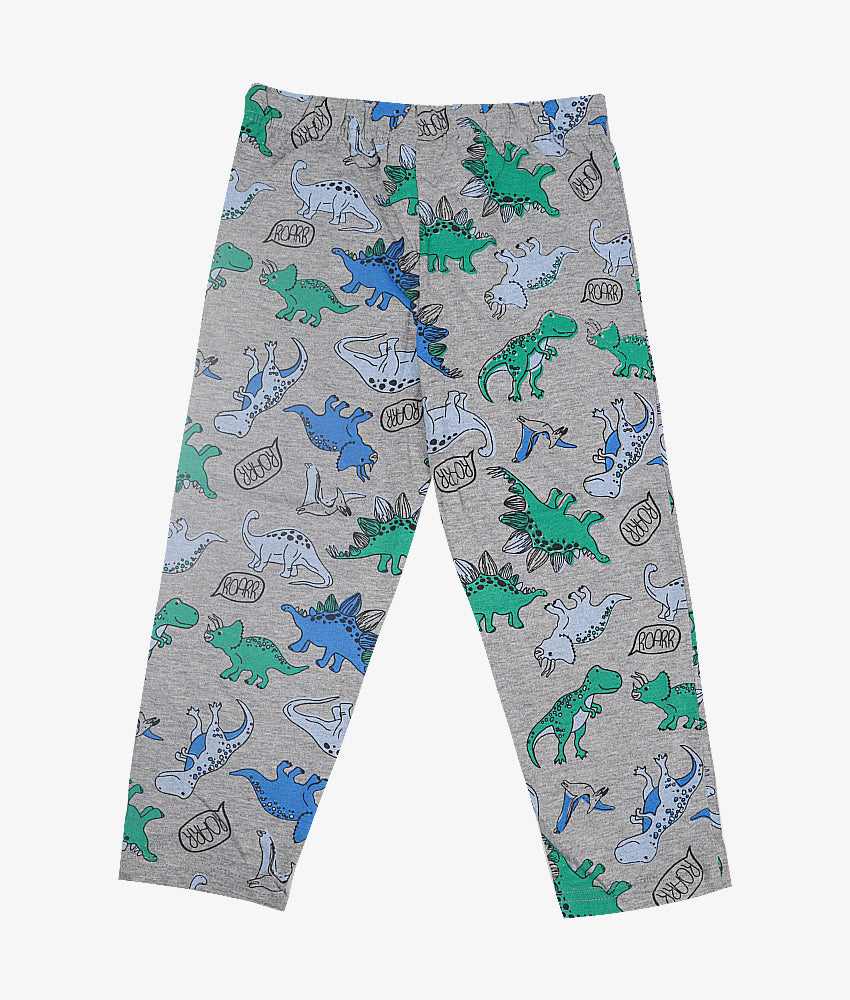 Elegant Smockers LK | Boys Short Sleeves Pyjama Set - Blue Dino | Sri Lanka 