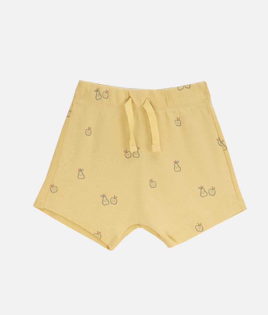 Elegant Smockers LK | Baby Sweat Shorts - Yellow Fruits | Sri Lanka 