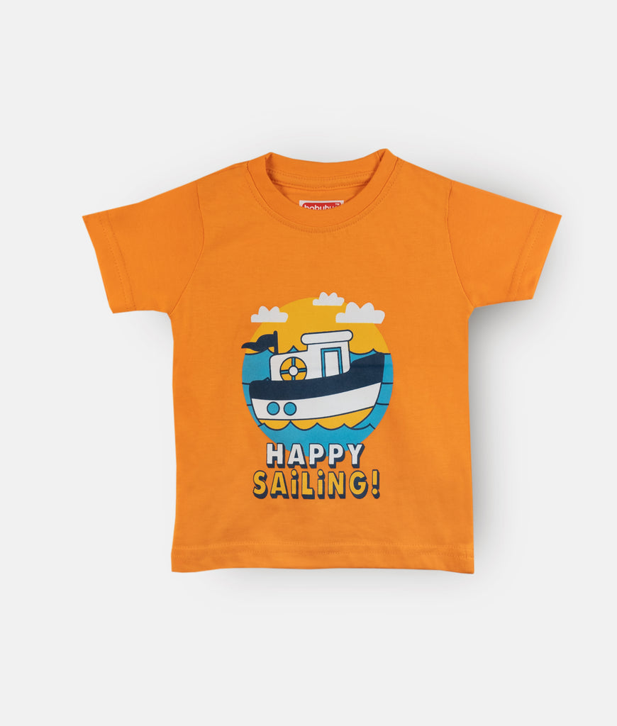 Elegant Smockers LK | Boys T-shirt - HAPPY SAILING | Sri Lanka 