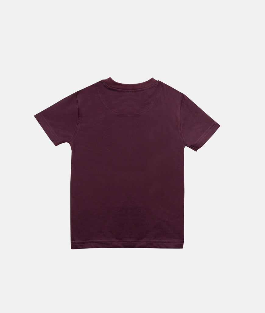 Elegant Smockers LK | Boys T-Shirt - Maroon Racing Car Print | Sri Lanka 