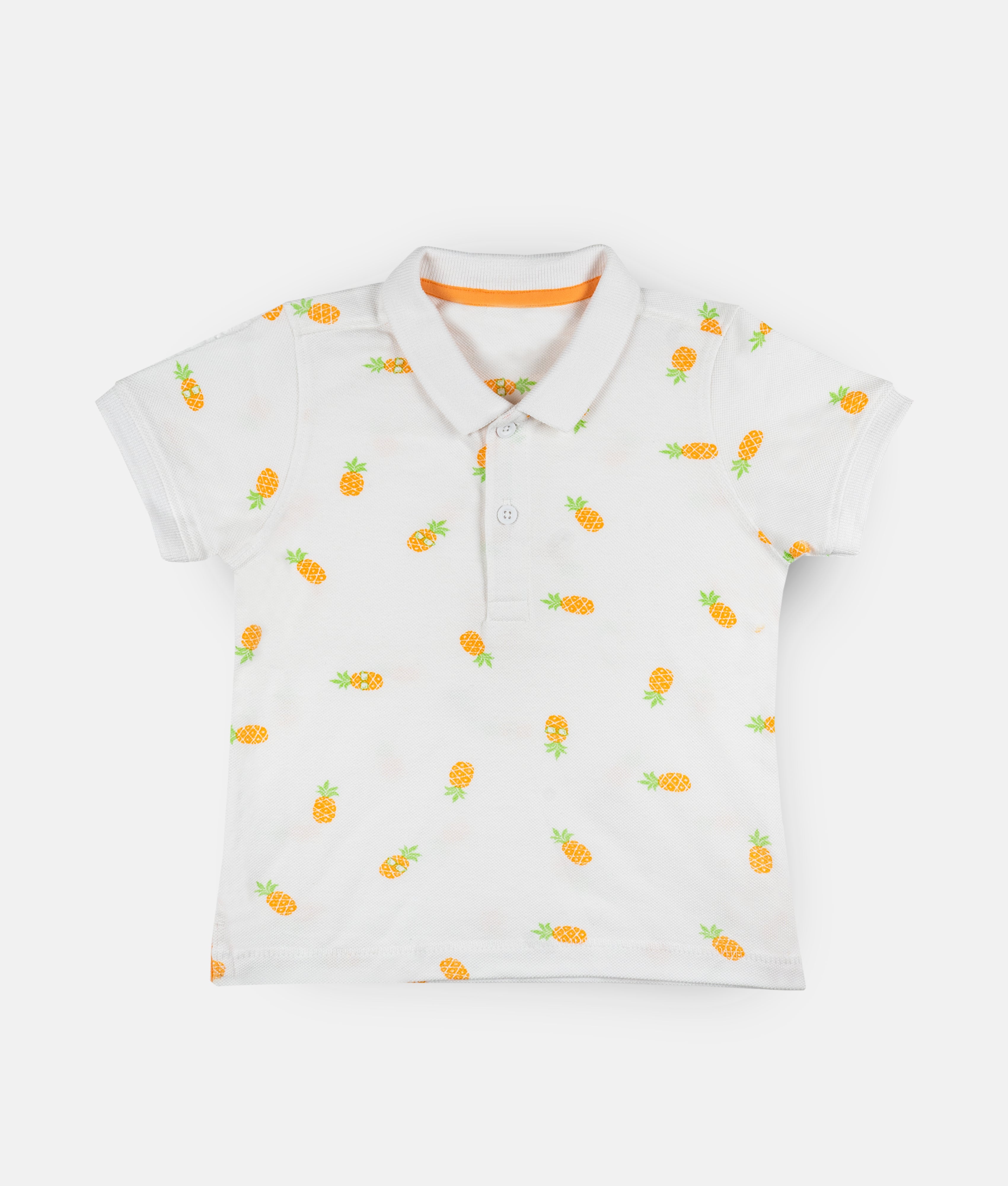 Elegant Smockers LK | Boys T-Shirt - Pineapple Print | Sri Lanka 