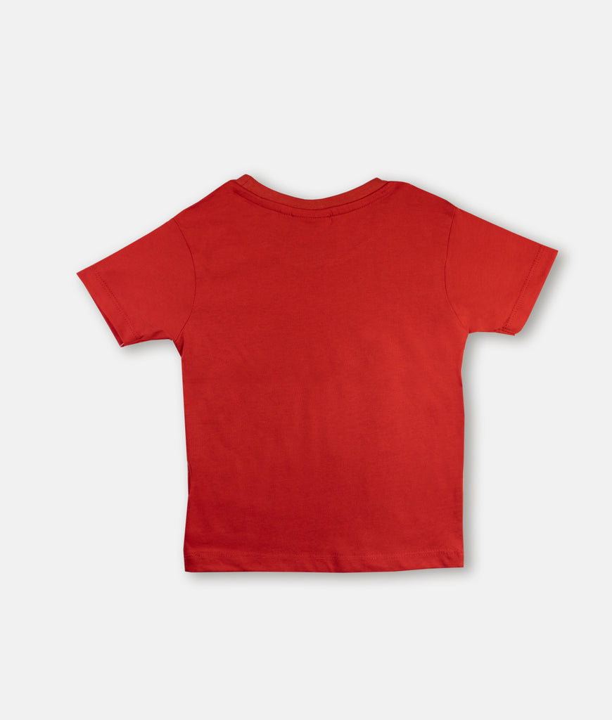 Elegant Smockers LK | Boys T-shirt - Red 100% Trouble | Sri Lanka 