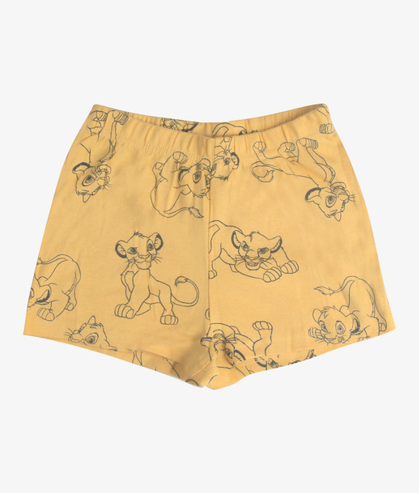 Elegant Smockers LK | T-Shirt & Short 2pcs Set - Yellow Simba | Sri Lanka 