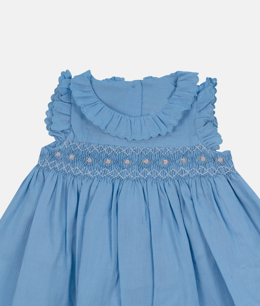 Elegant Smockers LK | Brunnera Smocked Girls Dress | Sri Lanka 