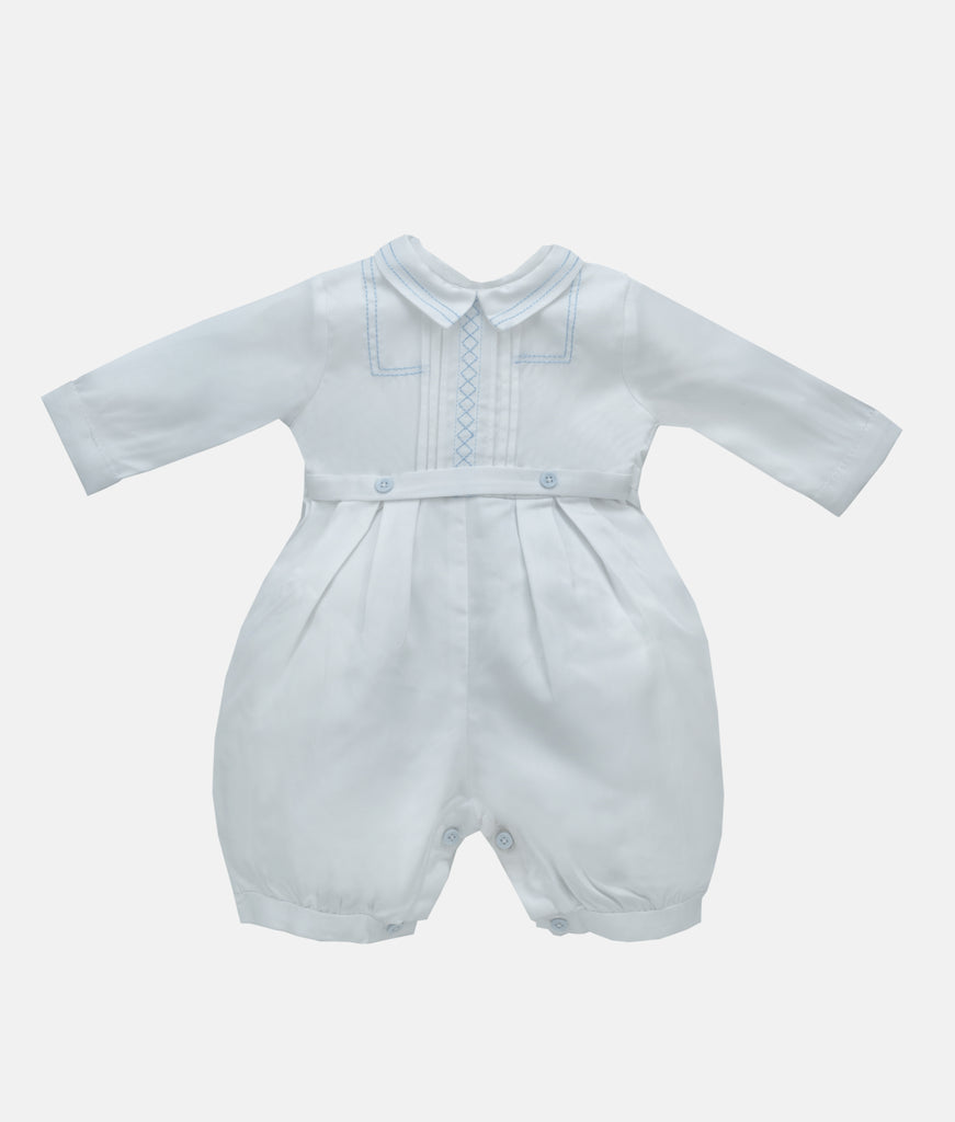 Elegant Smockers LK | Celebration Baby Romper & Cap Set - White (Pre-Order) | Sri Lanka 