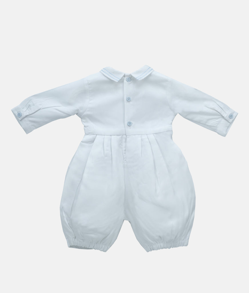 Elegant Smockers LK | Celebration Baby Romper & Cap Set - White (Pre-Order) | Sri Lanka 