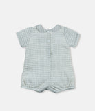Elegant Smockers LK | Grey Gingham Boys Collared Romper | Sri Lanka 