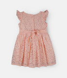 Elegant Smockers LK | Coral Pink Lace Girls Party Dress | Sri Lanka 