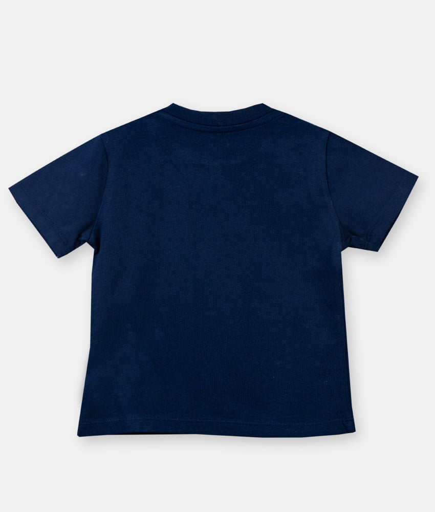 Elegant Smockers LK | Cotton Jersey Boys Crewneck T-Shirt - Navy Blue | Sri Lanka 