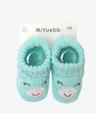 Elegant Smockers LK | Cute Baby Booties - Mint Bear | Sri Lanka 